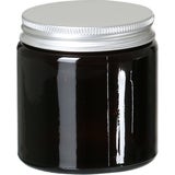 FAIR SQUARED Brown Glass Jar