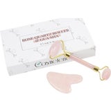Cosmeterie Rose Quartz Roller + Gua Sha Gift Set